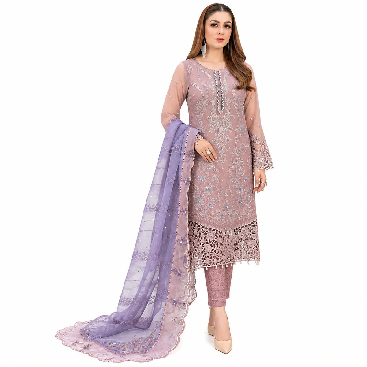 FASTIVE EMBROIDERED COLLECTION SEMI-STICHED