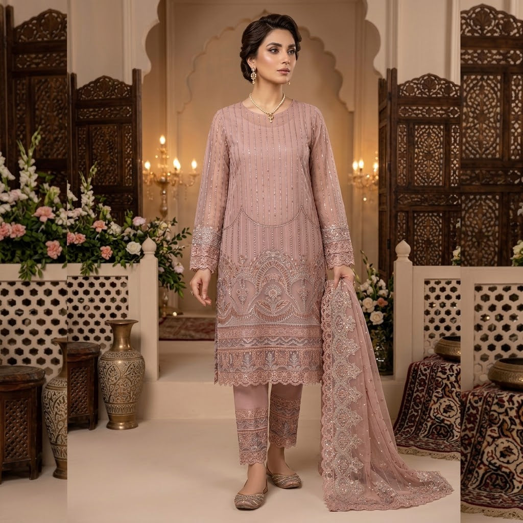 HONEY MOON PINK D-2220 SEMI-STICHED
