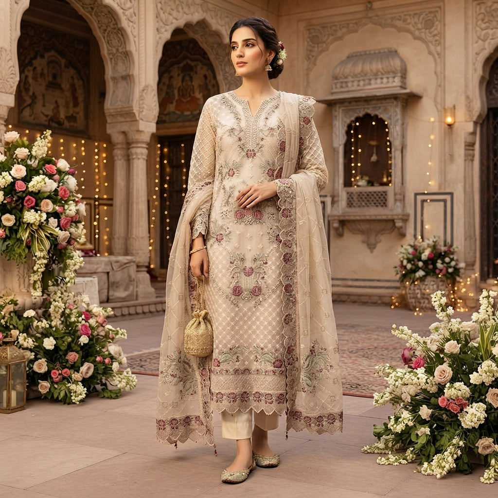 IBRA CREAM D-2232 SEMI-STICHED