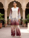 BROWN WITH CREAM FARSHI TROUSER