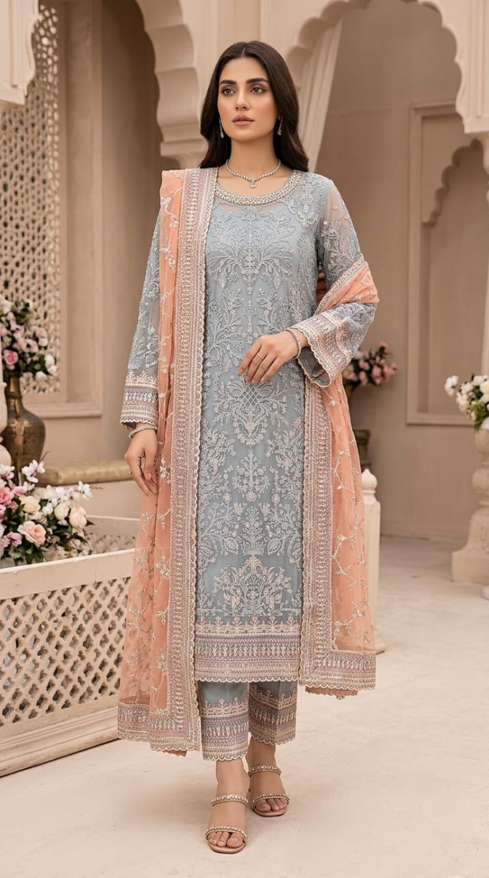 LA-BELLA ICE BLUE D-2209 SEMI-STICHED