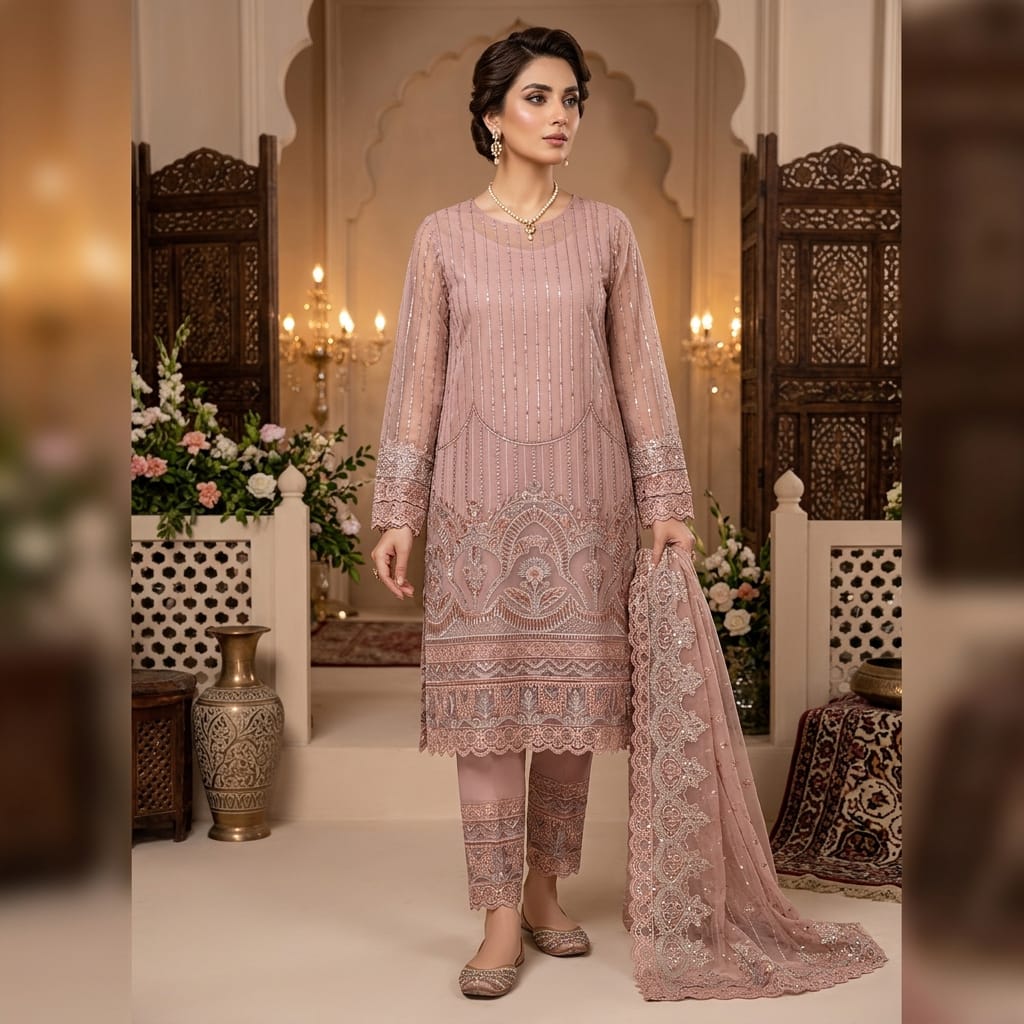 HONEY MOON PINK D-2220 SEMI-STICHED