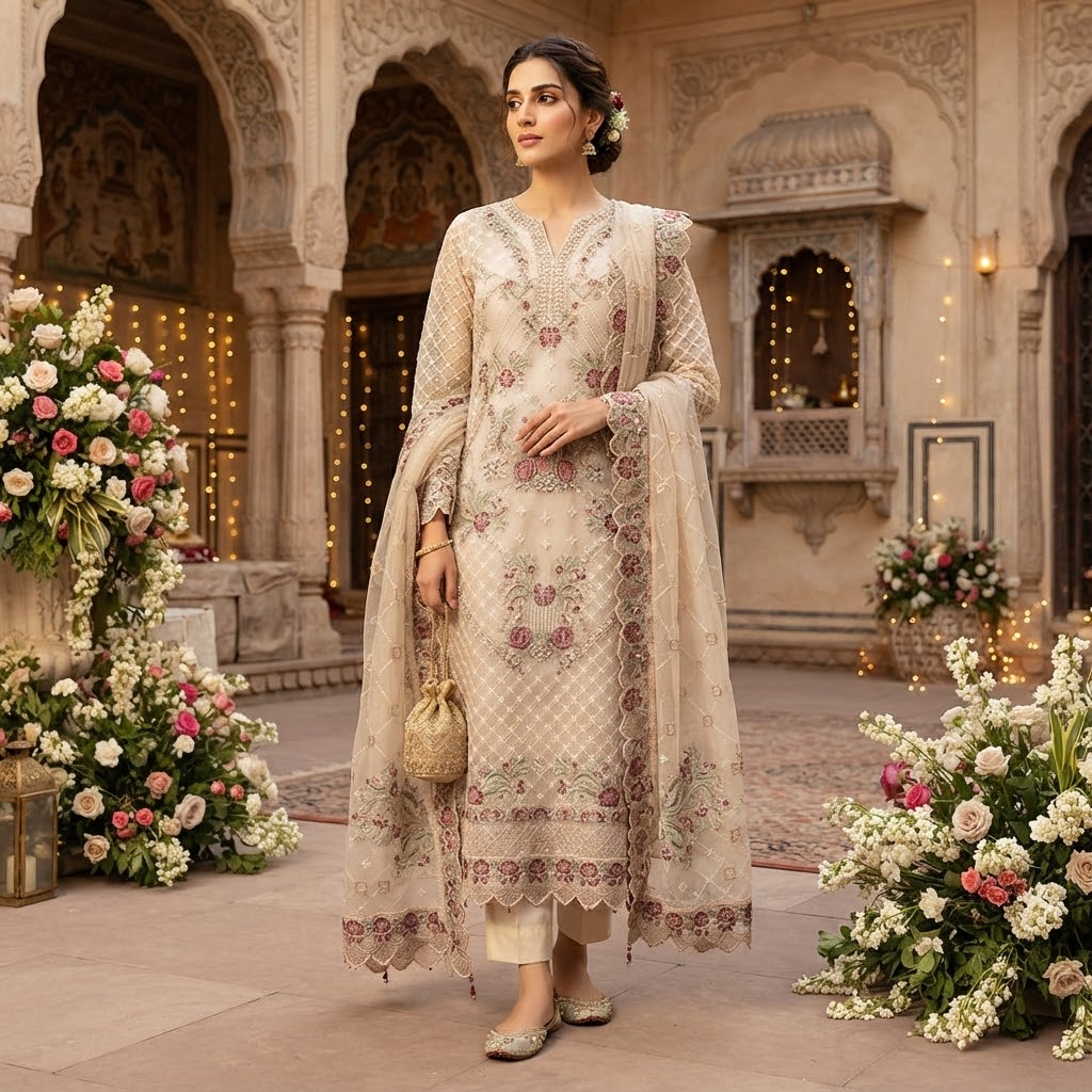IBRA CREAM D-2232 SEMI-STICHED