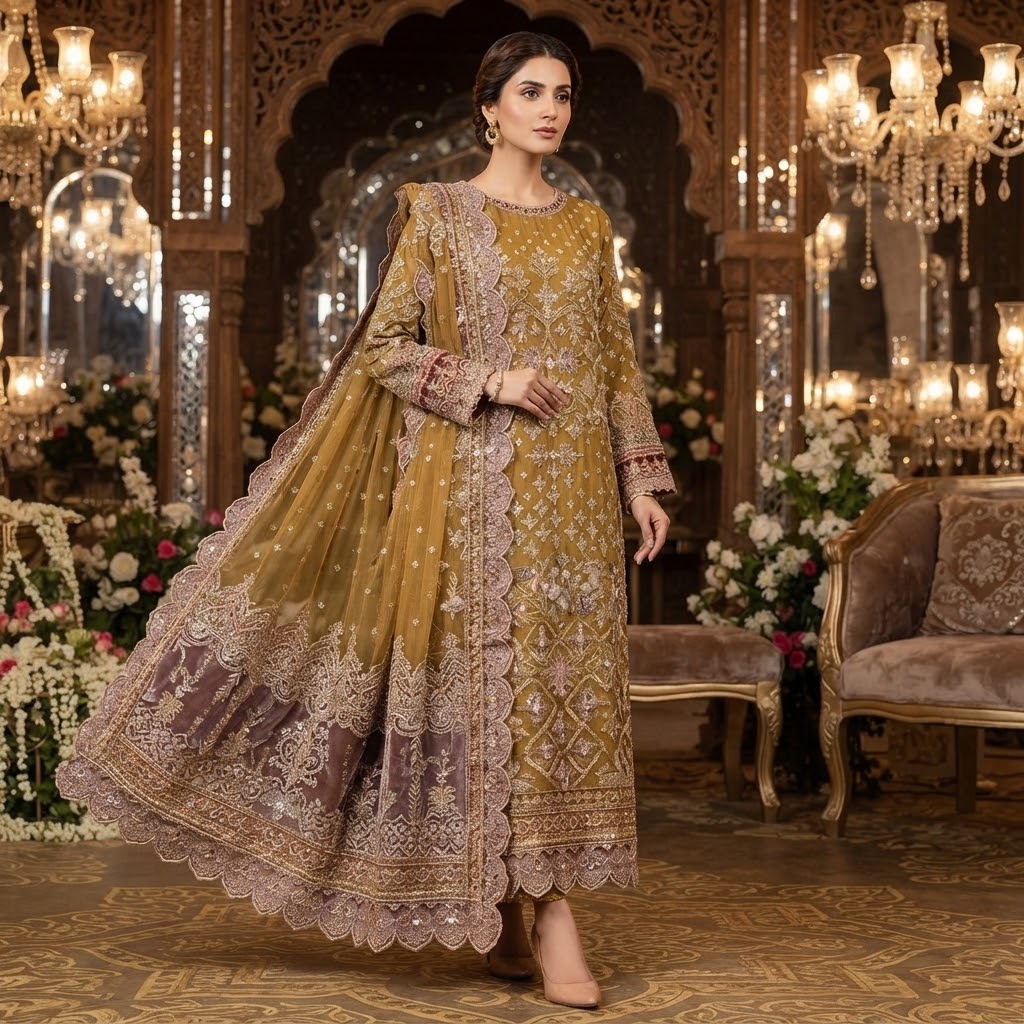 BAROOQUE GOLDEN  D-2235 SEMI-STICHED